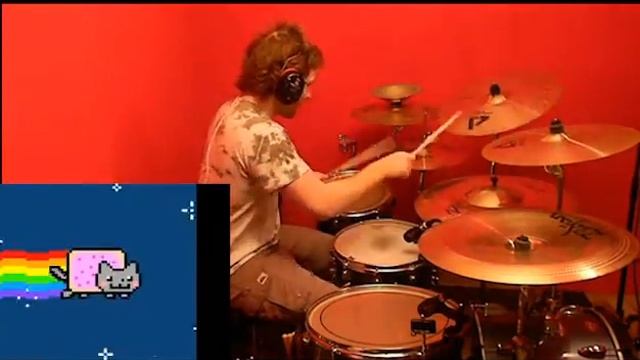 ★★ Nyan Cat DRUM COVER ★★ [ w/ DRUM SOLO ending ] смотреть онлайн