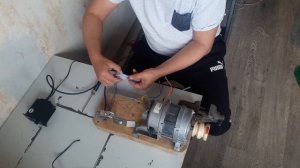 Мотор от стиральной машинки. Регулятор оборотов +  реверс. Подключение