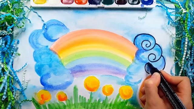 Художественный мастер-класс "Веселое рисование - краски лета" смотреть онлайн