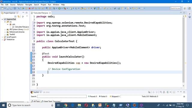 05 - Appium Tutorial : Run First TestCase on Real Device смотреть онлайн