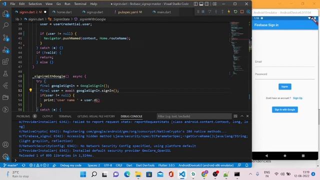 how to implement google sign in using flutter | Flutter | Google Sign in смотреть онлайн