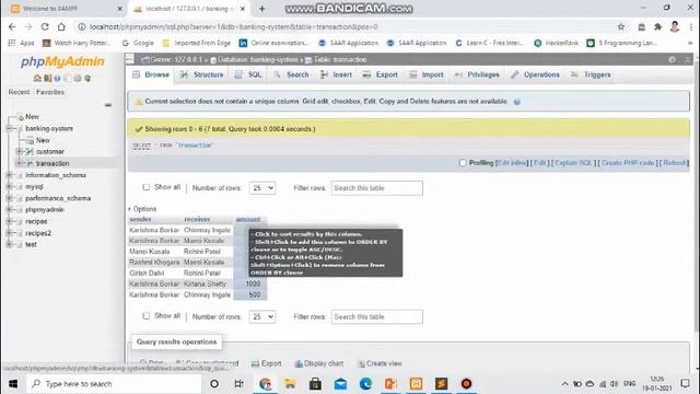 Task 1 : Basic Banking System (The SPARKS Foundation) смотреть онлайн