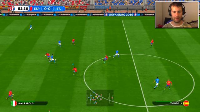 Euro 2016 (PES 2016) | Octavos de Final | ITALIA - ESPAÑA смотреть онлайн