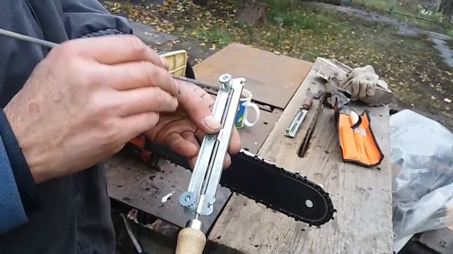 заточка цепи бензопилы смотреть онлайн