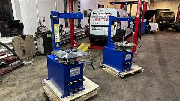 Обзор SS-21 и SS-24 + сборка и монтаж полуавтоматический шиномонтажный станок за 55 рублей в наличии