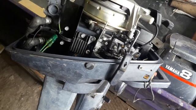 YAMAHA 8 ремонт редуктора ( часть 1 ) смотреть онлайн