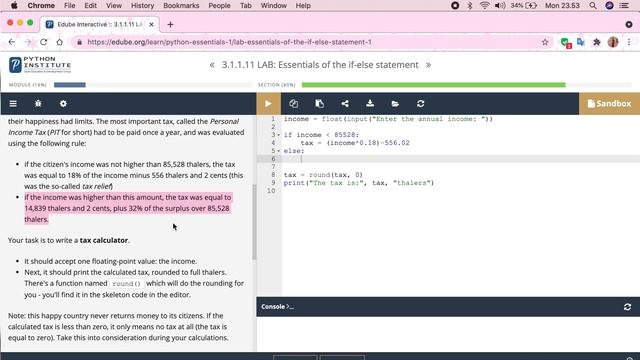 3.1.1.11 LAB: Essentials of The If-Else Statement смотреть онлайн