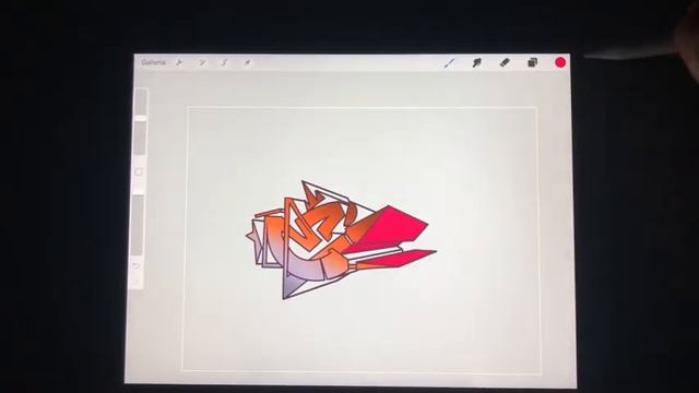 Graffiti WILD STYLE tutorial: Letter E step by step with Procreate App смотреть онлайн
