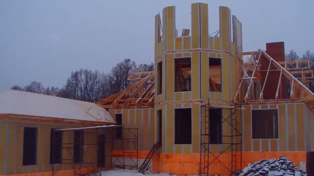 Сборный быстровозводимый дом, из панелей Завода" ЭКОТЕРМ".