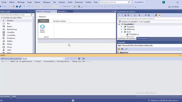 VSTO Create a custom tab for Excel by using the Ribbon Designer - Visual Studio 2019 смотреть онлайн