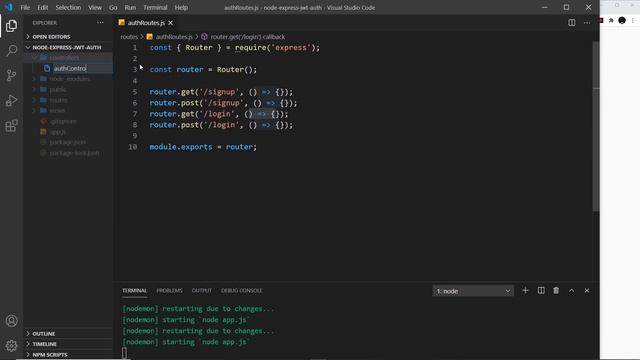 Node Auth Tutorial (JWT) #2 - Auth Routes & Controllers смотреть онлайн