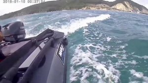 лодочный мотор ямаха 9.9 покатушки на море