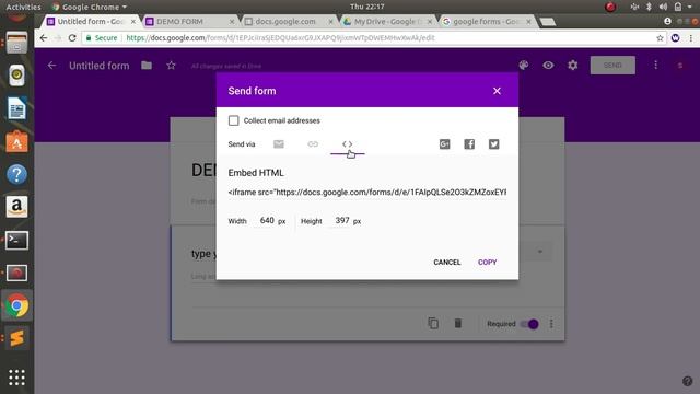 how to integrate google form in website using PHP||how to use google form in website using PHP смотреть онлайн