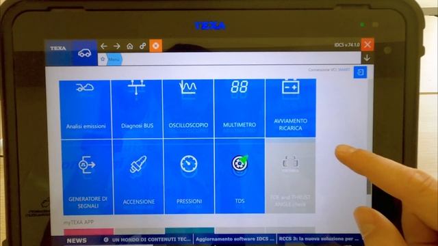 Istruzione Diagnosi 4 - La Home page del software Texa IDC5 смотреть онлайн