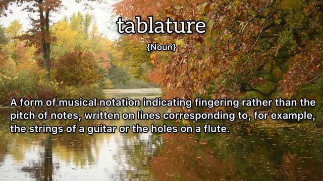 Tablature Meaning : Definition Of Tablature
