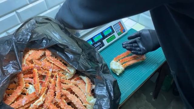 Краб Камчатский клешни размер S. смотреть онлайн