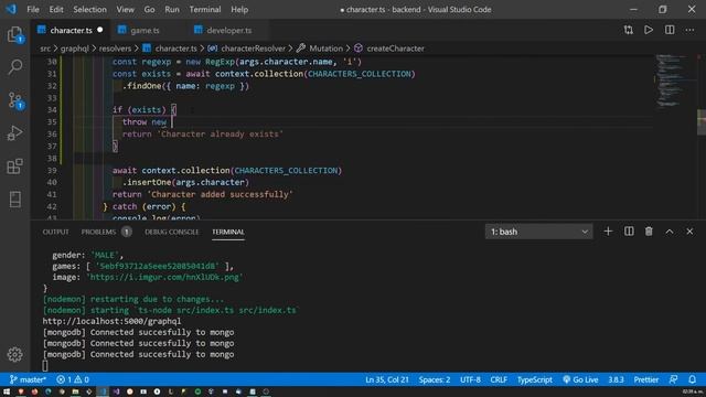 #10 Curso básico de GraphQL | Validaciones en mutations y tipando resolvers смотреть онлайн