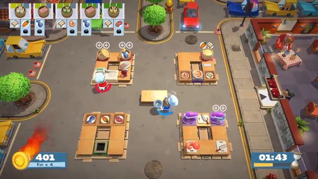 [ Overcooked 2, Kevin 2 DIM SUM ] 2 Player Gameplay 3 stars ⭐️⭐️⭐️ смотреть онлайн