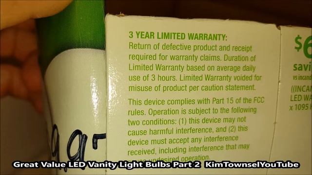 Great Value LED Vanity Globe Light Bulbs | Part 2 | KimTownselYouTube смотреть онлайн