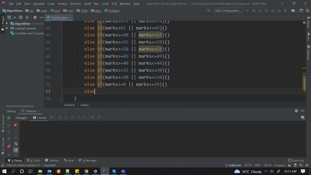 Data Structures and Algorithms: If Else Statement -Java смотреть онлайн