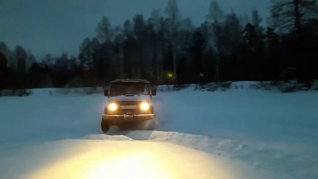 УАЗ по льду смотреть онлайн