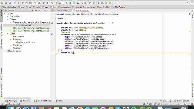 Android Studio - CheckBox смотреть онлайн