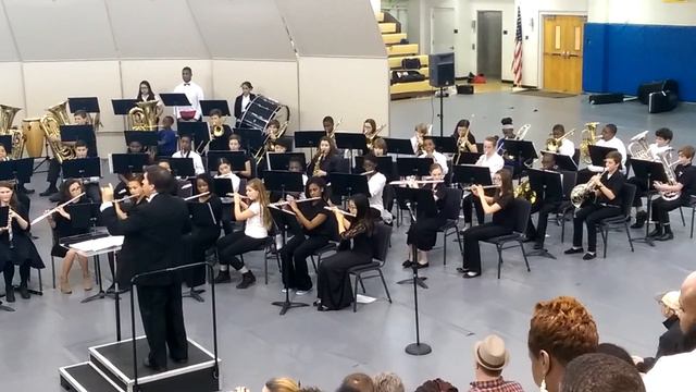 Savannah Chatham County Honor Band - 2015 Middle School - "Evening Prayer" смотреть онлайн