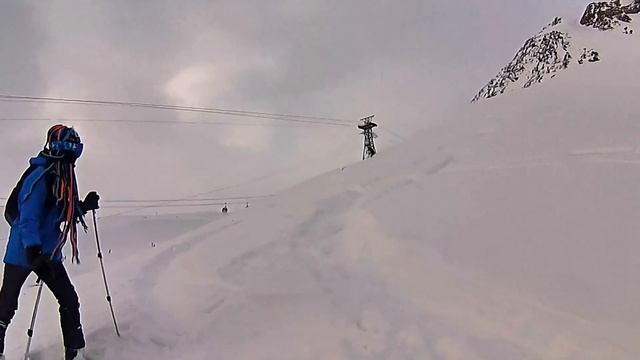 Приэльбрусье 1 января 2018 Учебные спуски по целине Крутень Е И смотреть онлайн