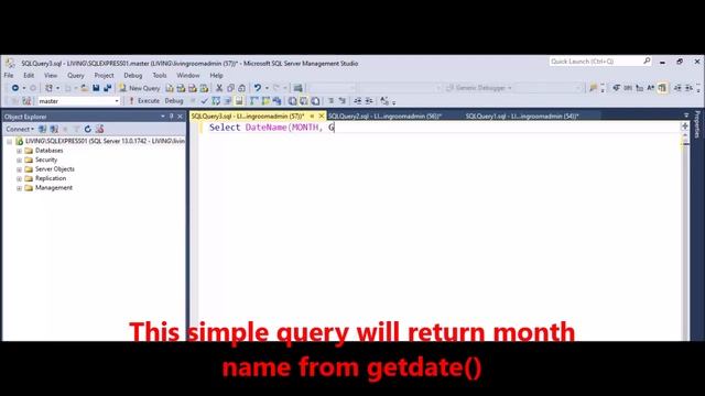 MSSQL - Get month name from date смотреть онлайн