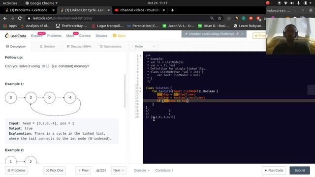 Linked List Cycle смотреть онлайн