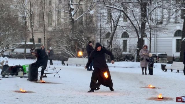 4K Russia winter (Россия) / St. Petersburg walking / Прогулка по Санкт-Петербурге зимой. смотреть онлайн