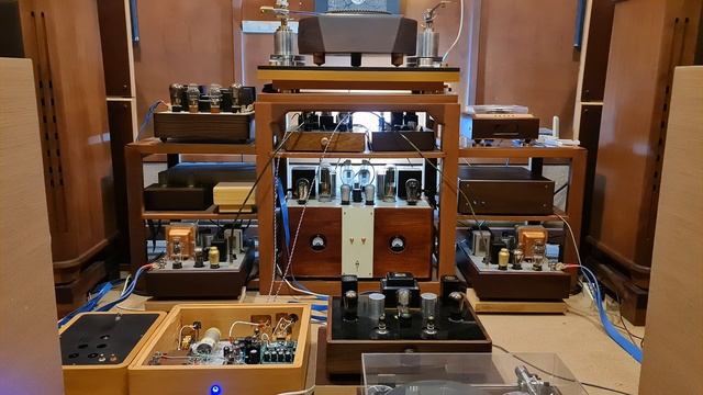 300B Single Ended Triode Monoblock Power DIY. with the driver Old tubes from 1930s смотреть онлайн