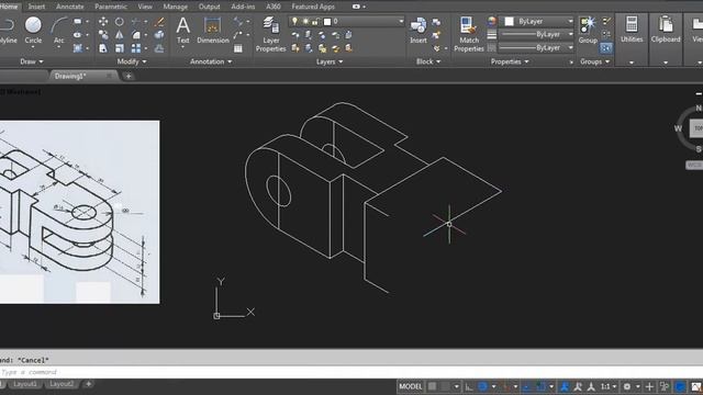 AutoCAD Isometric Drawing Tutorial || Circle in Isometric смотреть онлайн