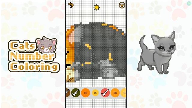 Cats Number Color - Рисуем Кошек Цифрами (Android, iOS). смотреть онлайн