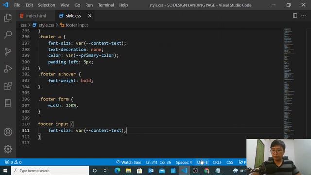 Build personal portfolio website Part 4 -Footer смотреть онлайн