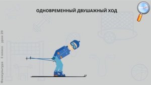 Физическая культура 3 класс (Урок№29 - Передвижения лыжника.)