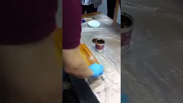 Нанесение лазури Biofa