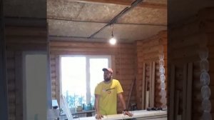 Монтаж МДФ Панелей на потолок!!!