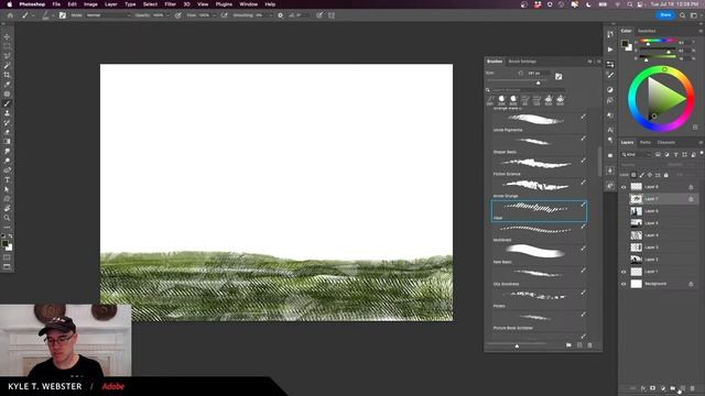 Digital Illustration with Kyle T. Webster - Check Out The NEW Summer Brushes! смотреть онлайн