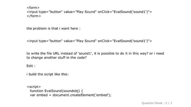 HTML : Play sound with javascript смотреть онлайн