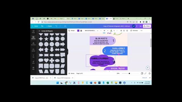 Creating an Infographic in Canva смотреть онлайн