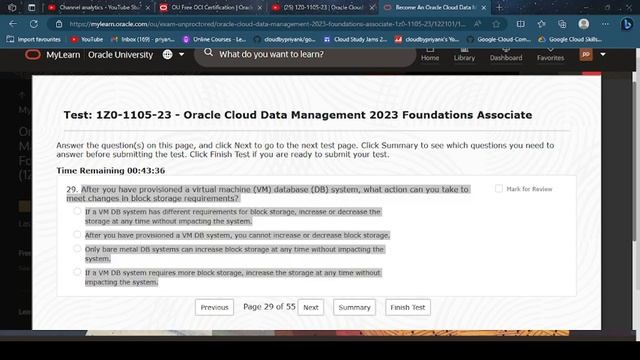 Oracle Cloud Data Management 2023 Foundations Associate (1Z0-1105-23) || [ With Explanation ?️ смотреть онлайн
