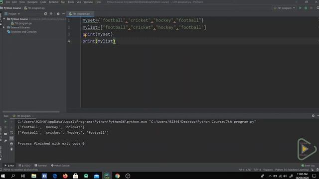 Lists Functions And Sets in Python [Python For Absolute Beginners] #7 смотреть онлайн