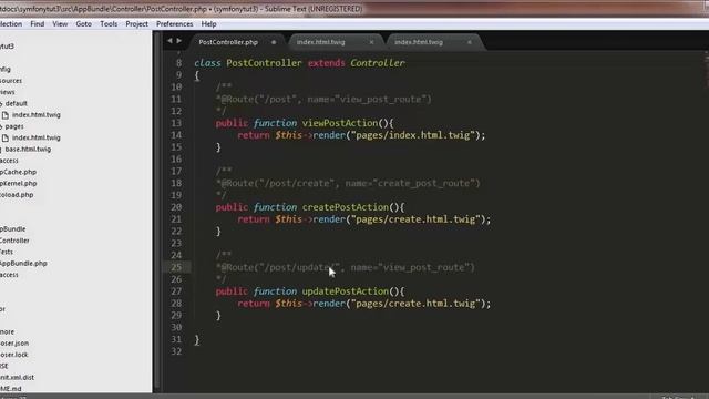 How to set Routes in Symfony 3 смотреть онлайн