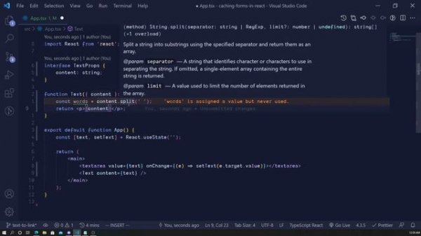 Convert url in text to links with react
