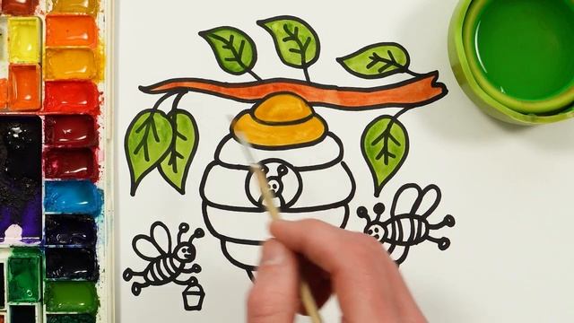 Рисуем фломастерами. Простой милый рисунок. Рисование для детей смотреть онлайн