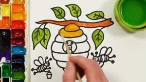 Рисуем фломастерами. Простой милый рисунок. Рисование для детей