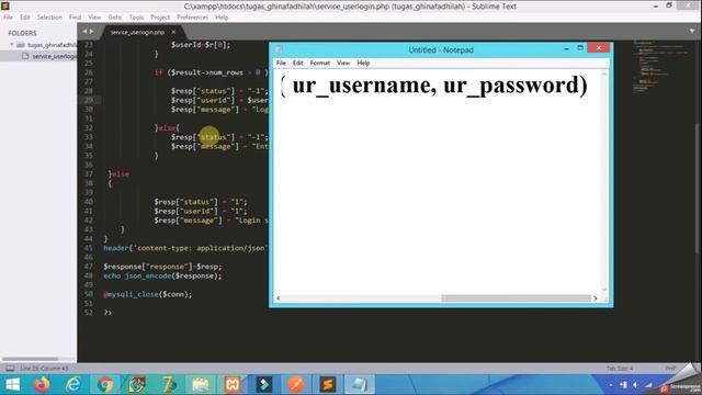 Pertemuan 10 # Service_Userlogin.php menggunakan Postman смотреть онлайн