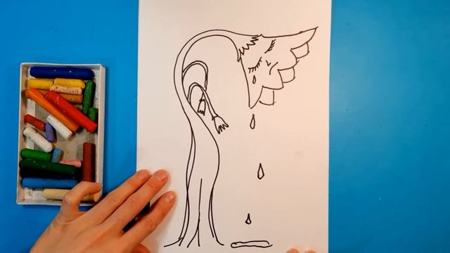 Как нарисовать ГРУСТНЫЙ КОЛОКОЛЬЧИК (ЦВЕТОК). Рисуем с детьми. How to draw SAD BELLFLOWER. смотреть онлайн
