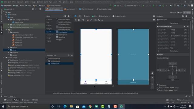 Make a Bottom Navigation View in Android Studio смотреть онлайн